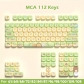 Forest Fairy Tale 104+8 / 16 MCA Profile Keycap Set Cherry MX PBT Dye-subbed for Mechanical Gaming Keyboard